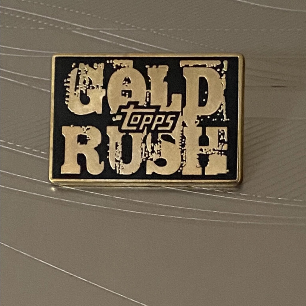 Rare 2012 Collectible Topps Baseball Gold Rush Promo Hat Lapel Pin